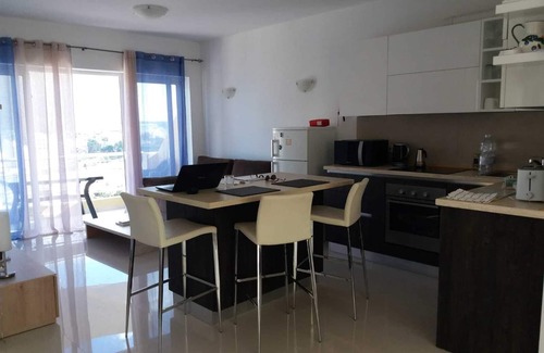 Marsaskala Apartment | Inviting Penthouse with Oceanfront Views and Pool Access