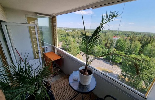 Myyrmaki Apartment | Bright Top-Floor Studio: Ideal for Your Next Getaway