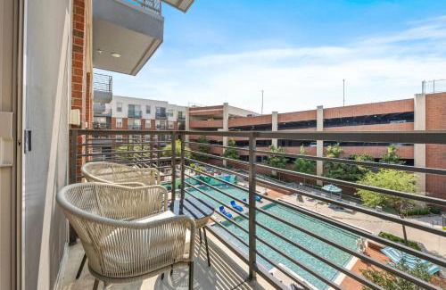 Frisco Square Apartment | BrightHaven - 1BR Retreat with Pool, Gym, Parking, EVCharger