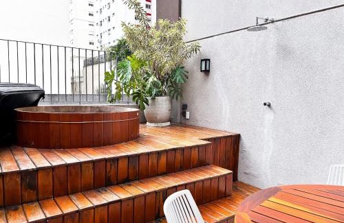 Jardins Apartment | Brise Studio na Pamplona Ar, Wi-Fi e Paulista a pé