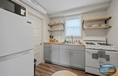 Lake Geneva Apartment | Exceptional Broad Street Suites #2 - Family-Friendly Retreat