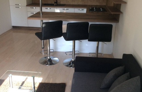 Kosice Old Town Apartment | Cozy Brown Apartments in Kosice with Kitchen Amenities