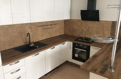 Kosice Old Town Apartment | Cozy Brown Apartments in Kosice with Kitchen Amenities