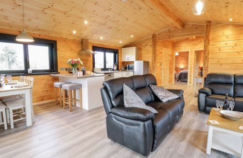 Machynlleth Cottage | Discover Bryn Eiddon Log Cabin: Pet-Friendly Retreat with Hot Tub