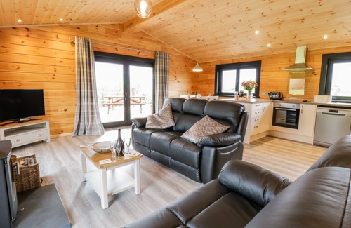 Machynlleth Cottage | Discover Bryn Eiddon Log Cabin: Pet-Friendly Retreat with Hot Tub