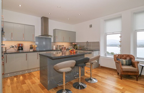 Menai Bridge Apartment | Relax at Bryn Mel Apartment with Oceanfront Views