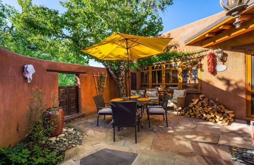 Historic Eastside House | Buena Suerte-Two Patios, Kiva Fireplace