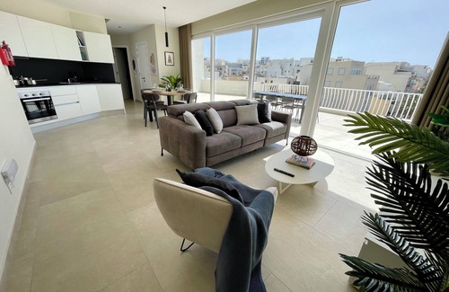 Qawra Apartment | Bugibba Square Seafront LUX Apartments