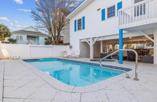 Cherry Grove Beach House | Relax at Bummer Busters: Family-Friendly with Pool & Hot Tub