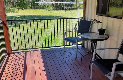 Coonarr Cabin | Cozy Bundaberg Cabin with Deck and Scenic Bush Views