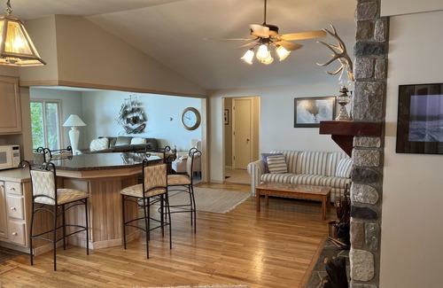 Cheboygan County Cottage | Lake Front Family Retreat at Burt Lake with Pool & Views
