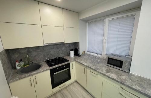 Panevezys Apartment | Central City Stay: Guest Rated 10/10 & Family Friendly
