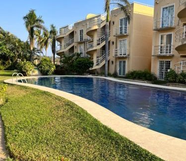 Acapulco Apartment | Cómodo depa en planta baja en Acapulco con Internet y Clima