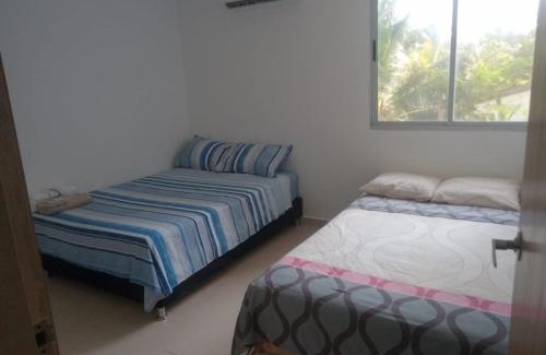 Covenas Apartment | Oceanfront Cabaña Apartamento Fontaine Bleu in Coveñas