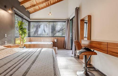 Mazamitla Ski Chalet | Serene Forest Cabin with Jacuzzi - 4-Star Family Retreat