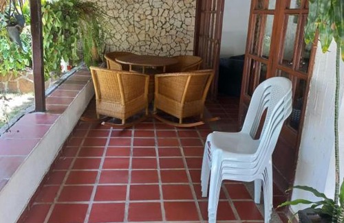 Tubara House | Idyllic Cabaña en Playa Mendoza: Pool & Pet Friendly Stay