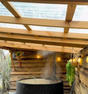 Casa de Lata House | Relaxing Cabaña Termas de Chillán with Hot Tub & Ocean Views