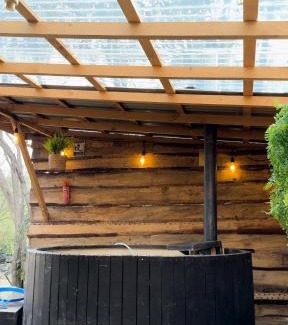 Casa de Lata House | Relaxing Cabaña Termas de Chillán with Hot Tub & Ocean Views