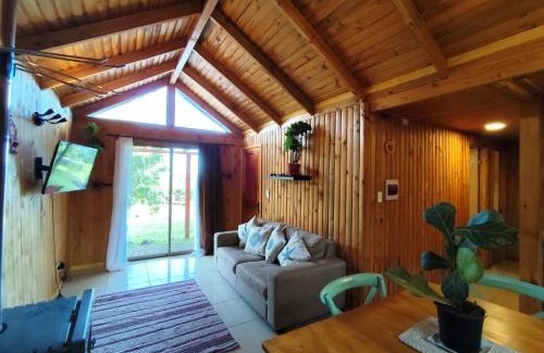 Pucon Ski Chalet | Scenic Cabañas Ayalén Overlooking the Lake with Amenities