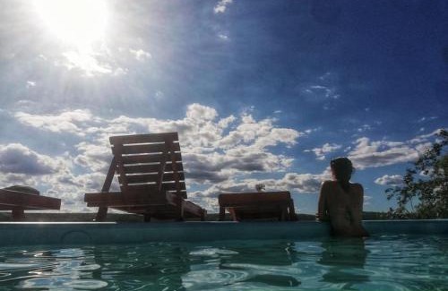 La Falda House | Pet-Friendly Cabañas Club del Lago with Oceanfront Views
