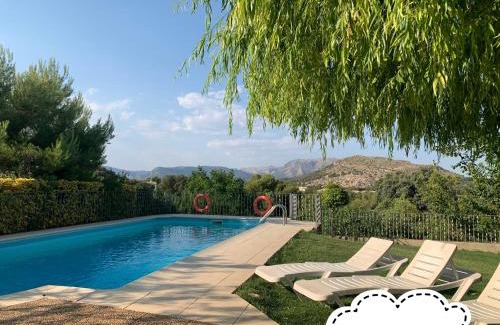 Pozo Alcon House | Pet-Friendly Cabañas Cortijo el Helao with Ocean View