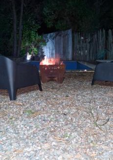 Monte Hermoso Cabin | Discover Cabañas El Secreto: Pet-Friendly Retreat with Pool