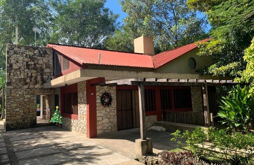 Palenque House | Discover Cabañas Maya Rue: Family-Friendly Retreat with Pool
