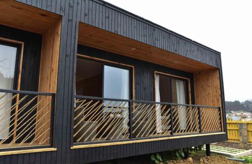 El Tabo Cabin | Top-Rated Cabañas Patio Esmeralda with Oceanfront Views