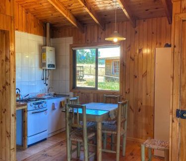Curanipe House | Cozy Cabañas Refugio Las Conejas with Ocean View & Kitchen
