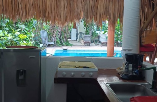 Brisas de Zicatela House | Beachside Retreat: Cabana Areca with Pool and Ocean View