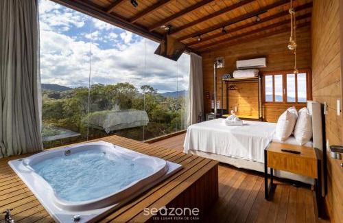 Anitapolis House | Cabana c/vista e jacuzzi Serra Catarinense VST025