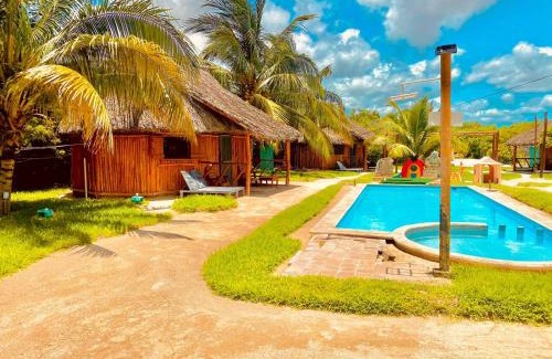 Chelem Cabin | Oceanfront Cabanas Jaalkab: Guest Rated 9/10 with Pool