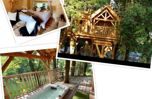 Maisse Other | Elegant Treehouse Retreat with Hot Tub at Domaine du Marais