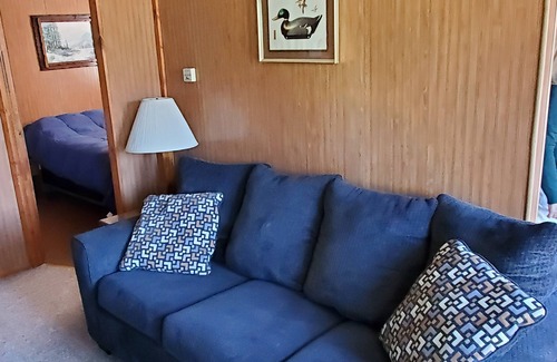 Gould City House | Cozy Cabin 11 - The Fox Den with Lake View & Pool