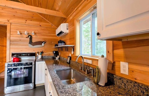 Franklin House | Cabin and Canvas Lakefront Retreat, family, beach, 1dog, fire pit