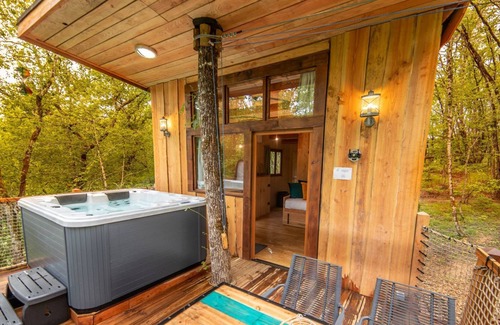 Masclat Cabin | Cabin Carrelet PMR with spa Occitanie