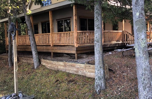 Drummond Cabin | Inviting Cabin Retreat with Waterfront Views & Hot Tub