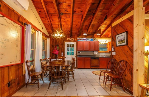 Sapphire Cabin | Secluded Cabin on Trout River with Pool and Forest Views