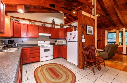 Sapphire Cabin | Secluded Cabin on Trout River with Pool and Forest Views