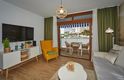 Playa del Ingles Apartment | Bright Cactus Sombrerudo Apartment by Yumbo with Pool