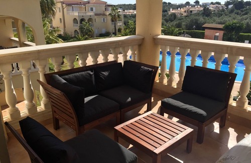 Cala Mandia Apartment | Beachfront Cala Anguila 315: Family-Friendly with Pool