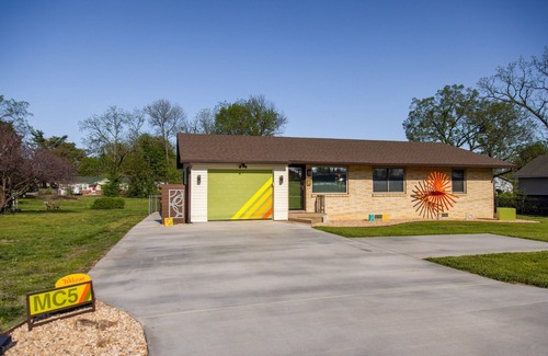 Rogers House | Downtown Retreat: Pet-Friendly with Fire Pit & Pool