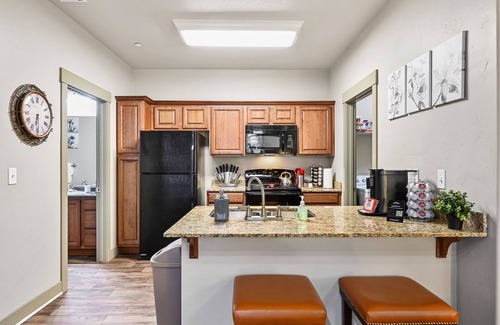 South Jordan Apartment | Inviting Calif-King Suite with Pool and Spa Amenities