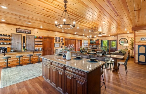 Sevierville House | Camp Jericho - Pool, Theater, Games, Gym, Views