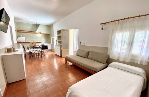 Calo de Sant Agusti Apartment | Charming Campanitx Apt with Ocean View & Pool in Formentera