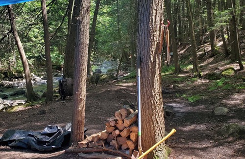 Crown Point RV Rental | Inviting Creekside Camping Classic ADK Style Retreat