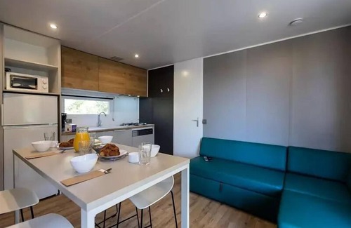 Pianotolli-Caldarello House | Camping le Damier * - Mobil home Key West 33.20m2 - 2 bedrooms - 2 bathrooms + TV + Spa 4 people