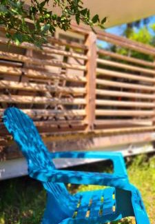 Ruoms Other | Camping La Grand'Terre 4 étoiles - Linge de maison inclus - Clim - TV - Plancha - Lave-vaisselle - 4 personnes 2 chambres