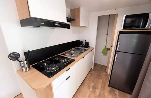 Die House | Experience Comfort at Camping La Pinède: Family Mobile Homes