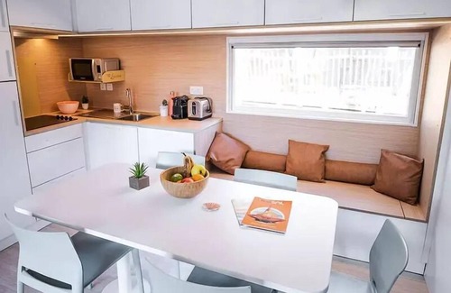 Messanges House | Eco Mobile Home at Camping Le Vieux Port with Ocean Views